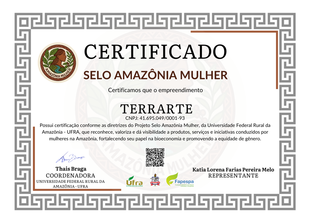 Certificado — Terrarte