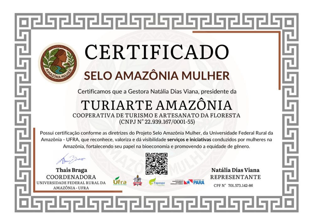 Certificado — Turiarte Amazônia
